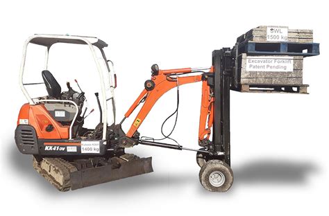 compact excavator attachments|forklift attachment for mini excavator.